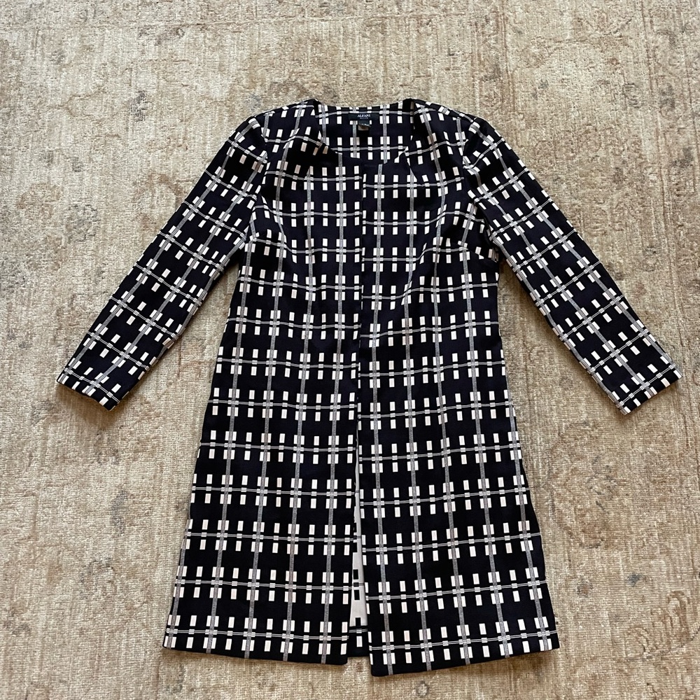Alfani Black and White Checkered Blazer